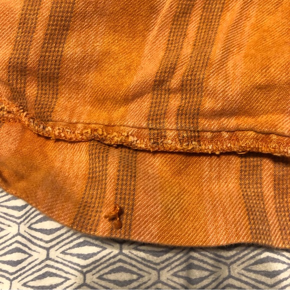 SOLD Anthropologie Hei Hei Tahiti Orange Striped Shorts - Picture 7 of 7